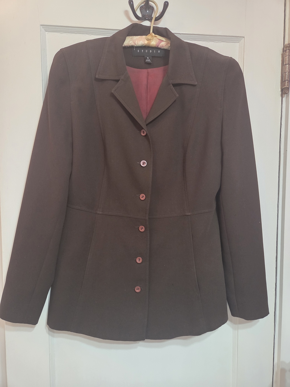 Finity Studio Brown Tailored Button-front suit
